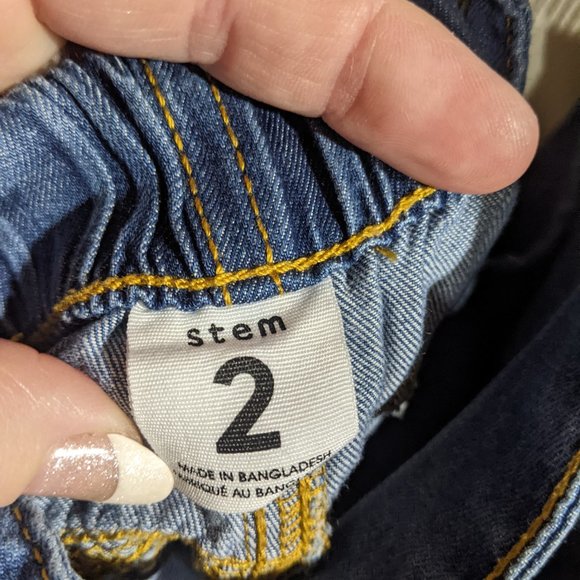 Stem  adorable soft Jean overalls - Picture 3 of 3